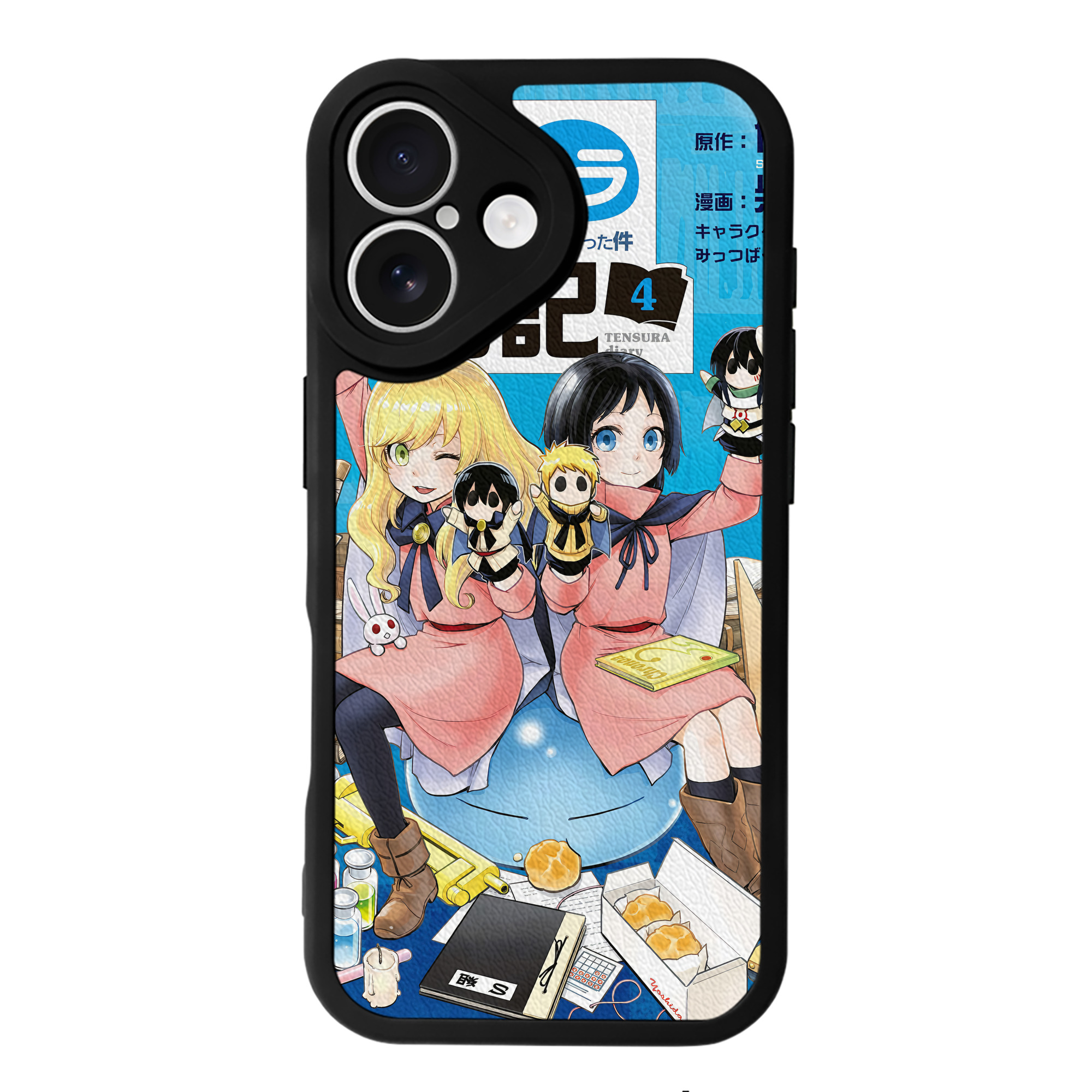 （画像用） 転スラ Regarding Reincarnated to Slime 【iPhone 16シリーズ対応】シリコンスマホケース（レザー調） 材質：シリコン